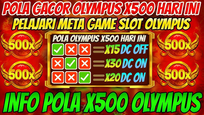 Pola Gacor Olympus X500 Hari Ini: Rahasia Menang Besar!